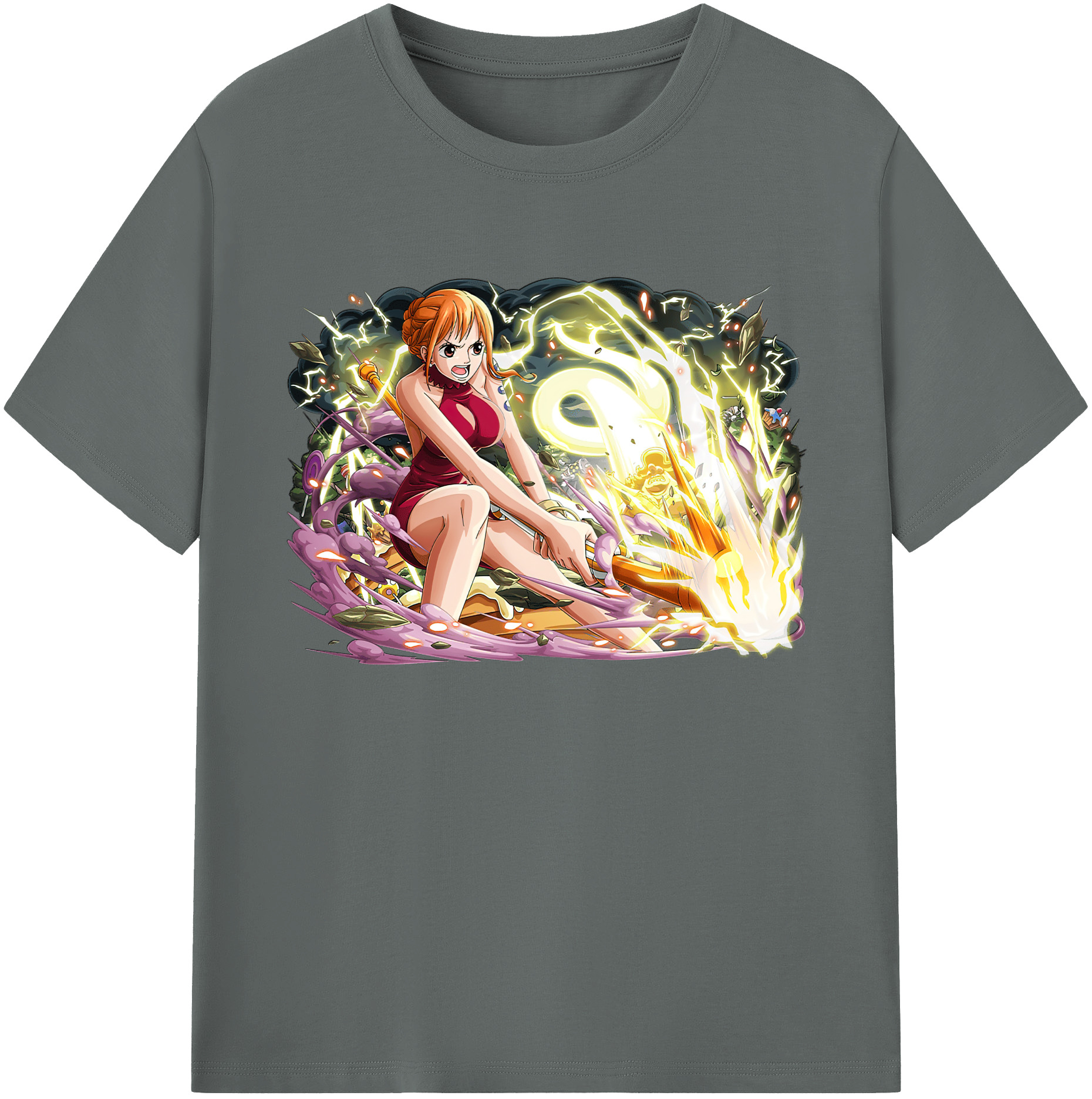 ワンピース ナミ ONE PIECE Nami 綿100％ メンズ半袖Tシャツ｜肌触りやわらか＆通気性